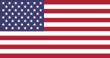 United States' Flag with 52 stars
